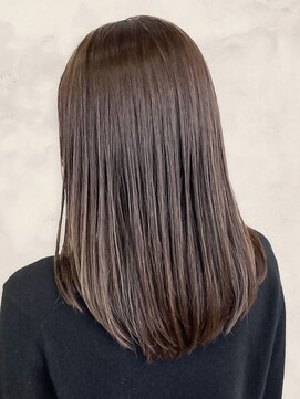 美髪ストレート×縮毛矯正♪艶髪ベージュ30代40代髪質改善