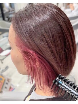 アース 調布店(HAIR & MAKE EARTH) イヤリングカラー×ボブ