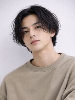 ハレ メンズサロン たまプラーザ(Hale)&nbsp;Haleメンズリバースセンターパートニュアンスパーマたまプラーザ