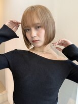 サクラ オモテサンドウ(SAKURA)&nbsp;丸くないボブ×ぱっつん前髪×ショートボブ/表参道