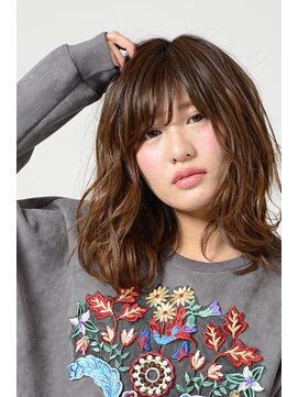ヘアアンドメイク アース 聖蹟桜ヶ丘店(HAIR&MAKE EARTH) セミウエットカールミディ【EARTH聖蹟桜ヶ丘店】