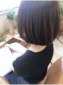 《花屋併設》シンプルボブ@20代30代40代@カット