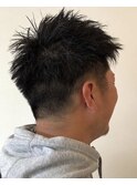ツーブロック×ショート