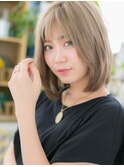 ★外国人風シースルーカラー前下がりボブディ10代20代30代★7