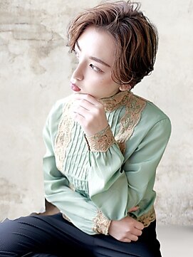 ヘアーアンジェ 南矢野目店(Hair ange) 【イルミナカラー×髪質改善TR】耳かけショートスタイル