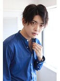 MEN'SHAIRアッシュブラックマッシュパーマ