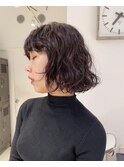 ウェーブボブ/ボブパーマ/パーマヘア/ウェーブパーマ
