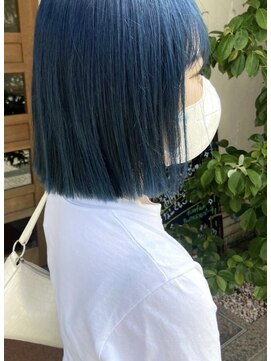 ボアップ 新居浜店(boappu) #ブルー#カラー#ブリーチ