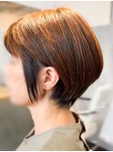 天然ヘナ染め,ナチュラルボブ,ミニボブ,ショートヘア,ハナヘナ