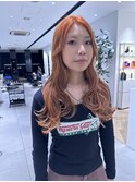 カッパーオレンジ　ハイライトローライト入り