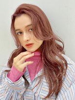 ホフ 大阪心斎橋店(F.O.F)&nbsp;ベージュインナーカラーショートボブレイヤーミディアム前髪