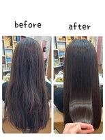 ヘアリゾート リノ(Hair resort Lino)&nbsp;髪質改善縮毛矯正『髪にドラマを』ビフォーアフター