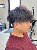 MEN'S HAIR　ツイストスパイラルパーマ　葛西LEVEL