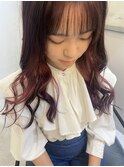 インナーカラー/ピンクカラー/裾カラー/グラデーション