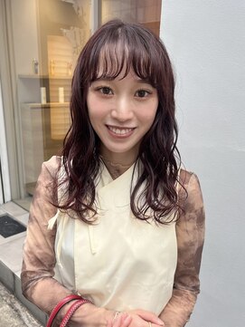 メルト 西梅田店(melt) #ニュアンスカール　#暖色カラー