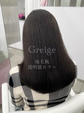 エヌアイ オモテサンドウ(ni omotesando) 赤み消しグレージュ透明感暗髪うるツヤカラー　上野