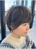 前髪カタログ/イメチェンスタイル/ウェーブパーマ/こなれミディ