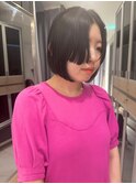 【坂本拓麻】前髪なし/姫カットボブ/切りっぱなしボブ