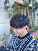 ツイストパーマ/ツーブロック