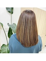 アオ 岡野 横浜(a-o)&nbsp;【安藤貴志】ブラウンベージュxハイライトスタイル＊