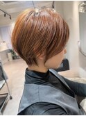 ショートカット×ひし形ショートボブ×前髪あり大人女性