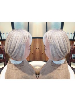 《武蔵浦和駅徒歩2分》「白髪ぼかし」からふんわり上品なスタイルも大好評♪白髪を活かすカラーリングが◎