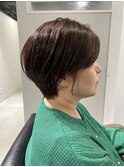 重たくならないマッシュショート