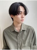 ナチュラルパーマ　センターパート　ニュアンスパーマ　MOMO