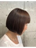 大人ぱっつんミニマムボブハイライト[下北沢/下北沢駅]