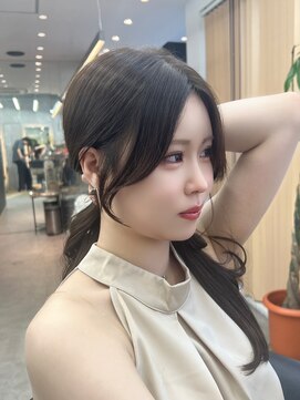 ロンドシエル 横浜(Lond ciel) レイヤーカット顔周りカット前髪カット韓国ロング横浜