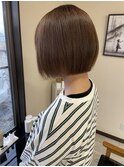 ミニボブ×アッシュベージュ☆