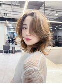 ウルフカット/レイヤー/韓国/センター分け/前髪/小顔/銀座