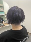全方位刈り上げボブ×ブルーバイオレットハイライト♪