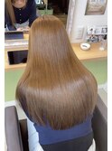 ブリーチなしWカラー×最高峰ケアでツヤ髪