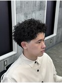 ローテーパーフェードピンパーマ