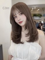 コート 青山(Cote) Cote青山レイヤーカット/赤み消しカラー/顔周りレイヤーカット