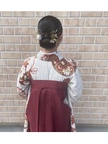 美容室こころ 卒業式の着付けとヘアスタイル