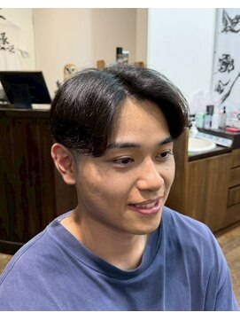 理髪 縁 センターパート
