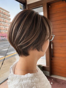リドル ヘアー 駒生店(Riddle HAIR) 立体感ショートボブハイライト