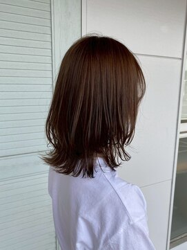 カノエ 山口小郡店(canoe) ピンクブラウン×レイヤーカット