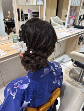アッシュ たまプラーザ店(Ash) 浴衣サイドアップ