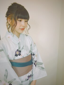 リスプレンデレブロレット risplendere BroLetto 浴衣×あみこみアレンジ