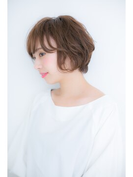 カバーヘア ブリス 川口(COVER HAIR bliss) 大人可愛いカーキベージュ♪ゆるふわショートY川口30代40代50代