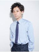 さわやか黒髪メンズパーマ【LUXBE　LUCE　沖縄那覇店】
