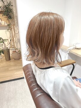 エイトタマプラ たまプラーザ店(EIGHT tamapla) 【エイト渡辺】切りっぱなし×ミルクティーベージュ