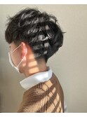 メンズゆるふわパーマ〇