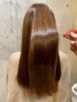 【広島市中区】『今までの髪との違いが分かりやすい』と人気のMILBONトリートメント使用。うるつやを実感＊