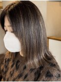 40代50代~白髪ぼかし/白髪ぼかしハイライト/ロブヘア