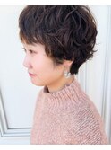 ショートマッシュパーマｍ