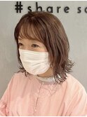 《After》仕上がりスタイル【白髪ぼかし脱白髪染めハイライト 】